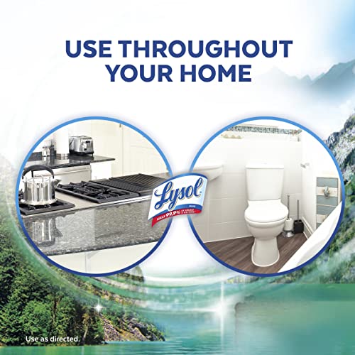 Lysol Multi-Surface Cleaner, Sanitizing and Disinfecting Pour, to Clean and Deodorize, Cool Adirondack Air, 40oz - Image 4